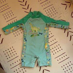 Kids Dinosaur Swim Suit - Green
